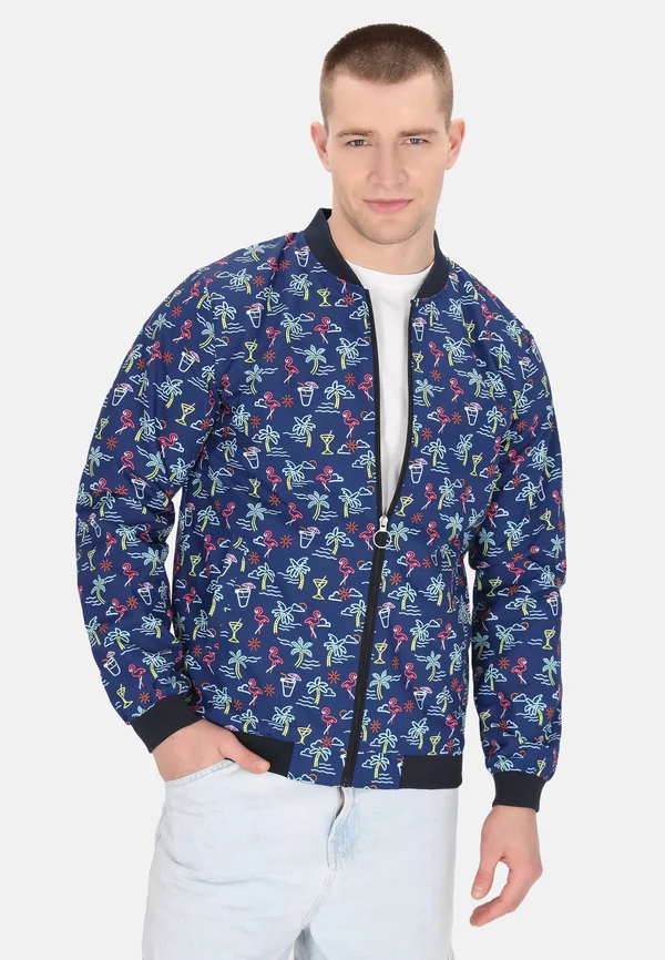 Bomberjacke - navy multicolor