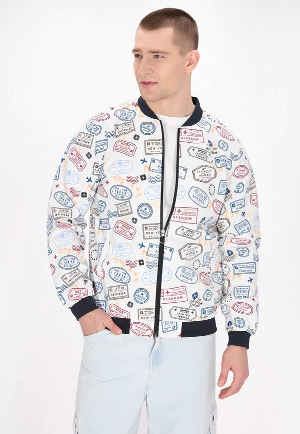 Bomberjacke - offwhite multicolor