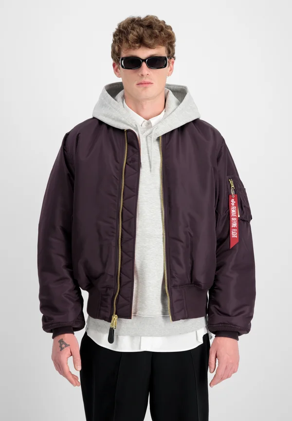 Bomberjacke - plum