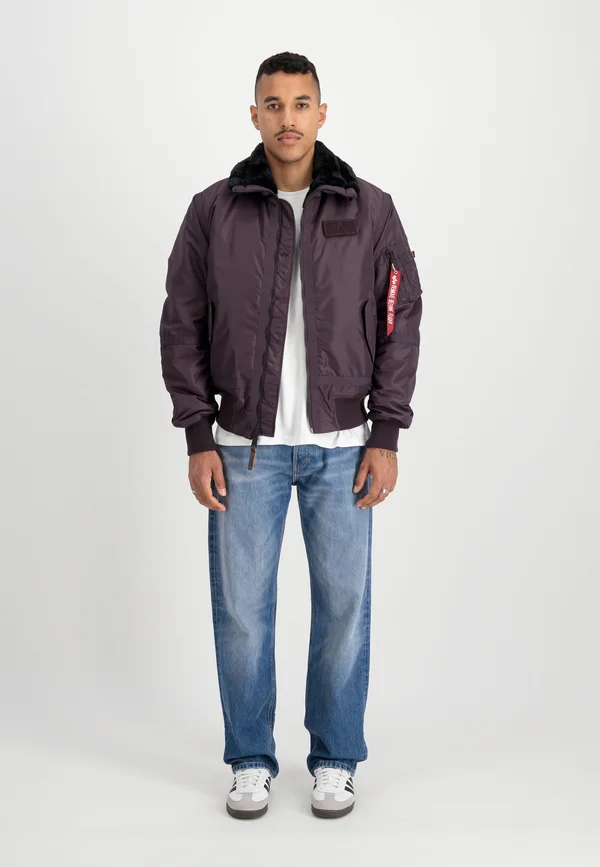 Bomberjacke - plum