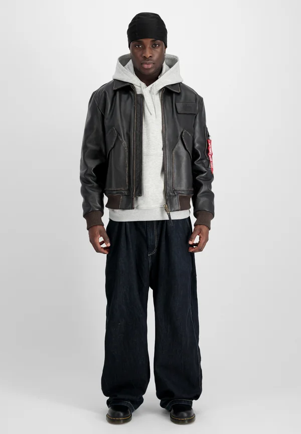 Bomberjacke - vintage brown