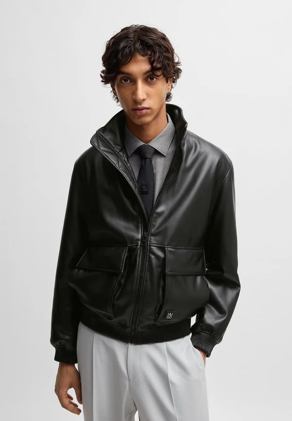 BONO - Kunstlederjacke - black
