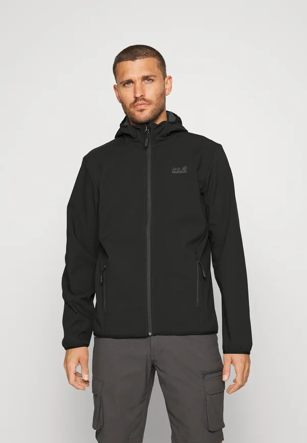 BORNBERG HOODY - Softshelljacke - black