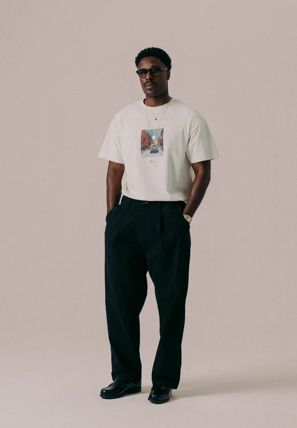 BOROUGH TEE UNISEX - T-Shirt print - antique white