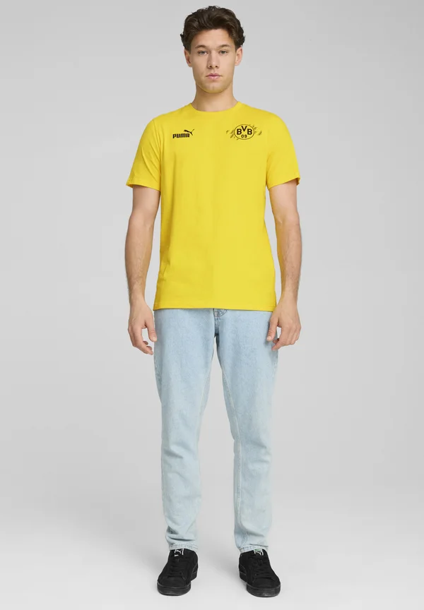 BORUSSIA DORTMUND FTBLCULTURE - T-Shirt print - faster yellow black