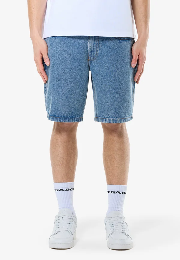 BOSTIC - Jeans Shorts - washed blue