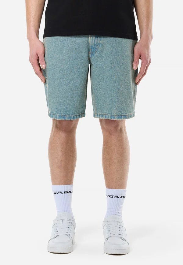 BOSTIC - Jeans Shorts - washed vintage blue
