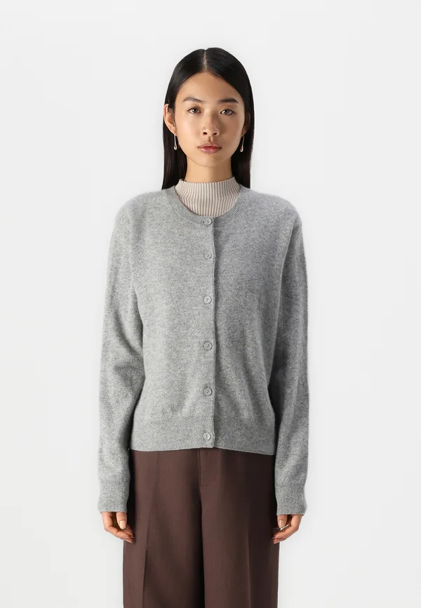 BOSTON CARDIGAN - Strickjacke - grey