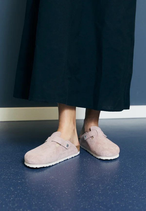 BOSTON NARROW FIT - Pantolette flach - pink clay