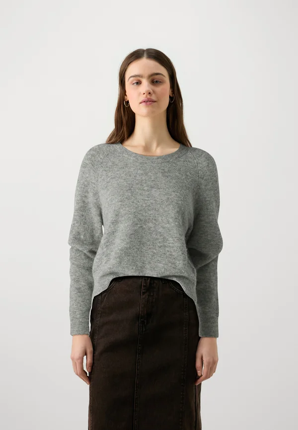 BOSTON O NECK - Strickpullover - grey