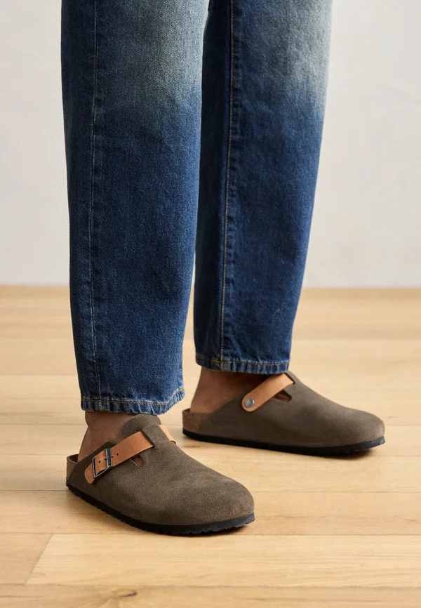 BOSTON REGULAR - Pantolette flach - concrete gray