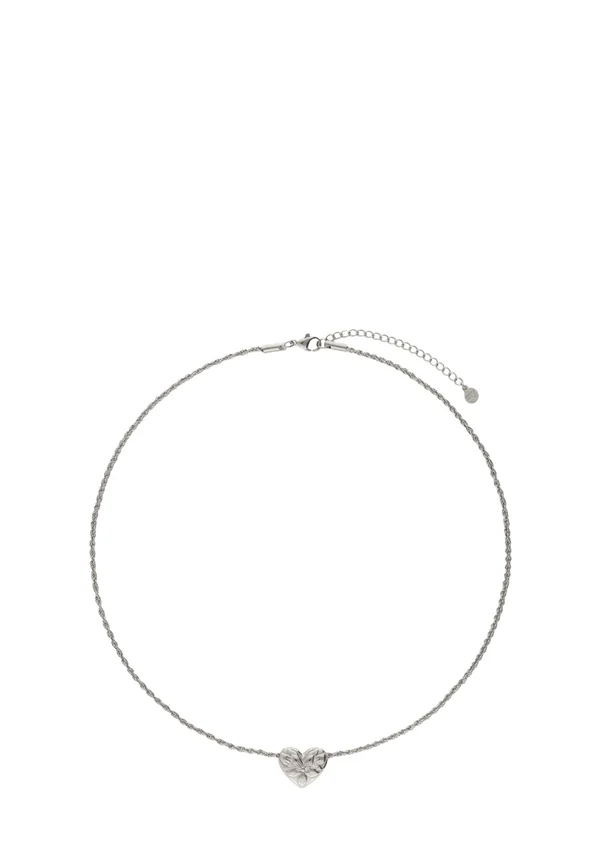 BOTANICAL WITH FLOWER HEART - Halskette - silver-coloured