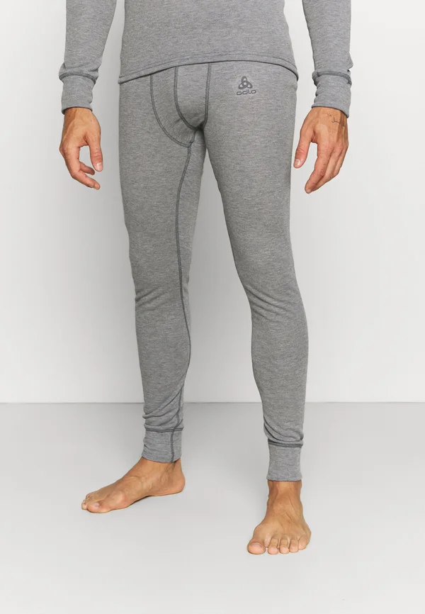 BOTTOM LONG ACTIVE WARM - Unterhose lang - odlo steel grey melange