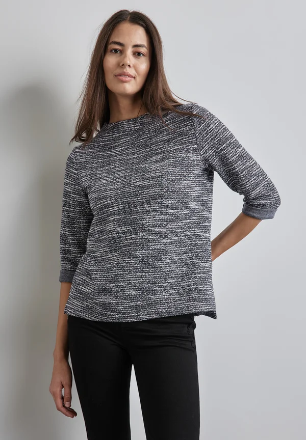 BOUCLÉ - Strickpullover - schwarz