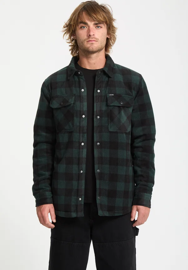 BOWERED FLEECE - Hemd - scarab