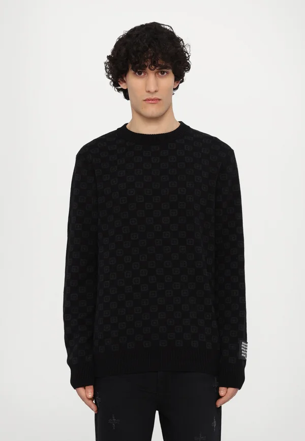 BOX CREW  - Strickpullover - black