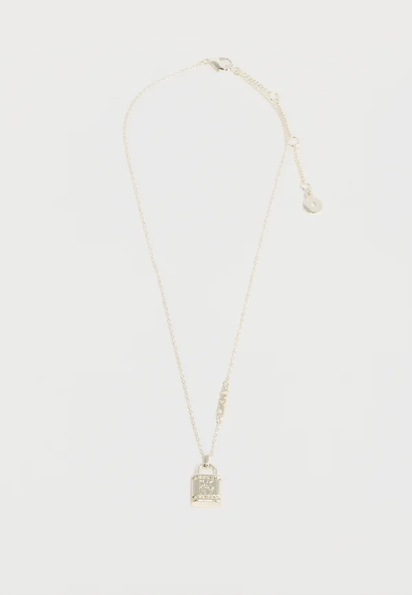 BOX LOGO PAVE LOCK SET - Ohrringe - silver-coloured