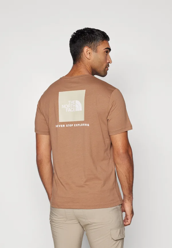 BOX NSE - T-Shirt print - latte/gravel