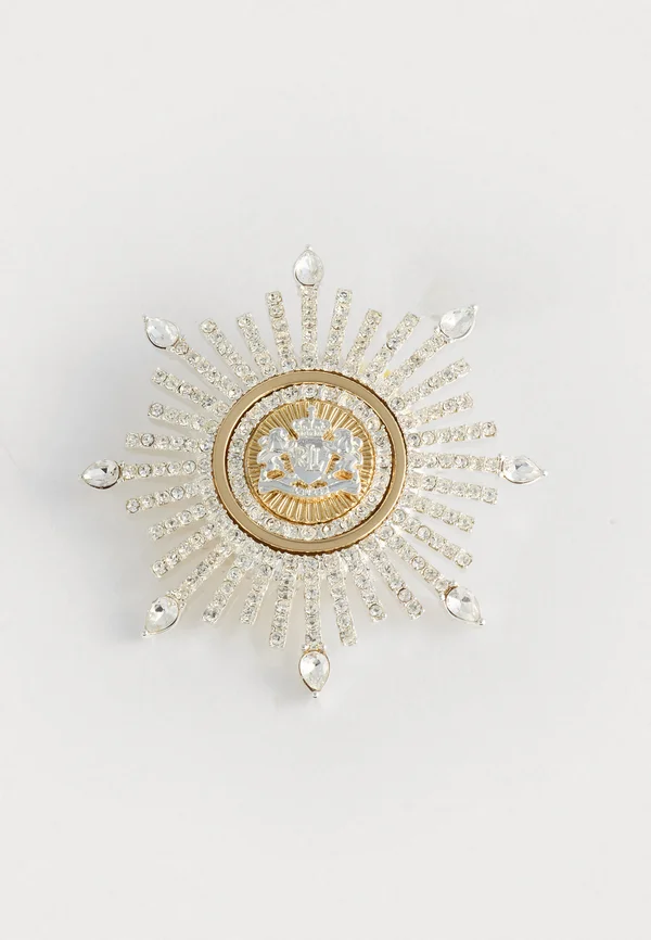 BOX PIN CREST BURST TWO CRY - Brosche - gold-coloured