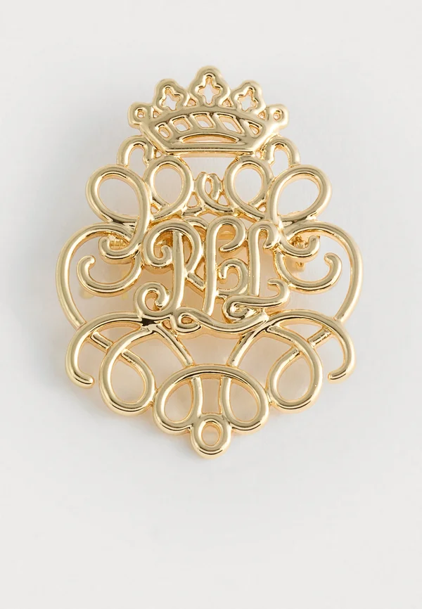 BOX PIN SCROLL - Brosche - gold-coloured