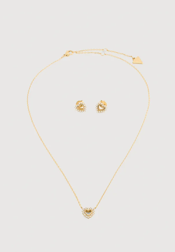 BOX SET HEART - Ohrringe - gold-coloured