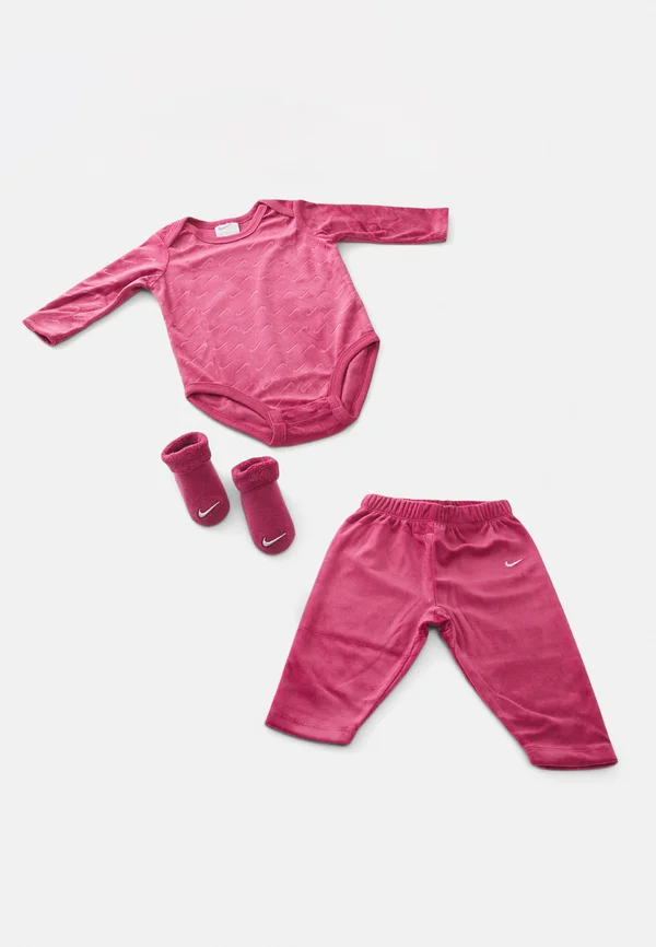 BOX SET UNISEX - Stoffhose - sweet beet
