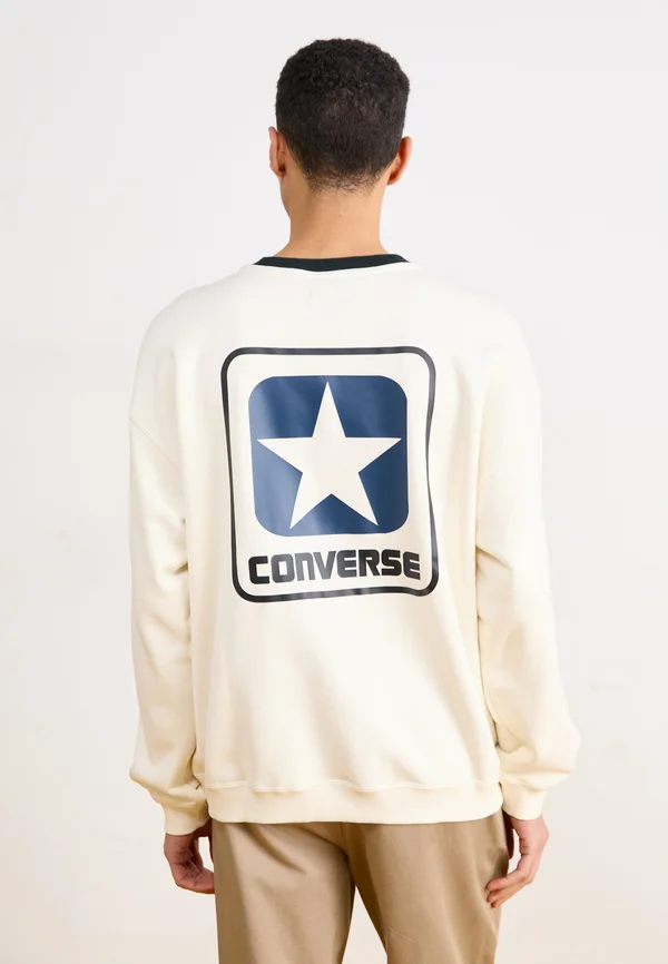 BOX STAR RINGER CREW - Sweatshirt - egret