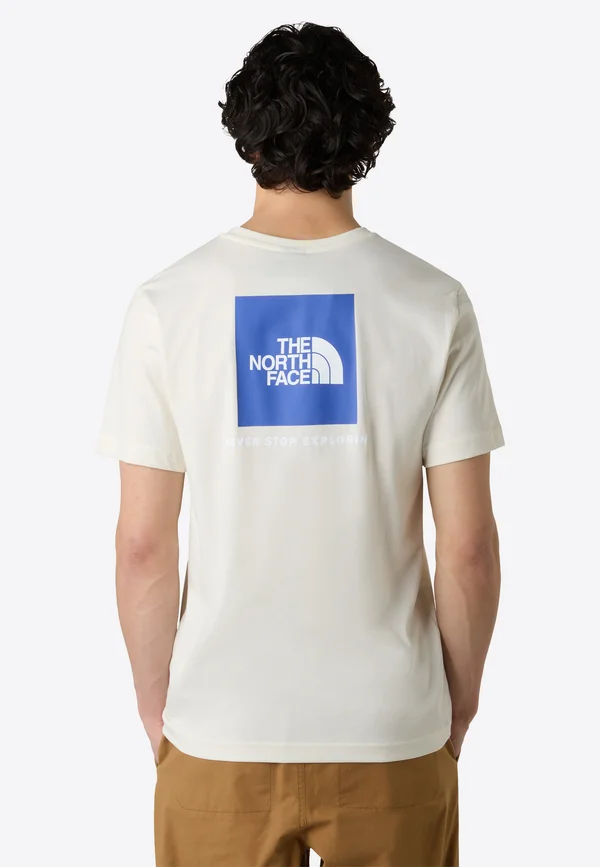 BOX - T-Shirt print - white dune indigo plum