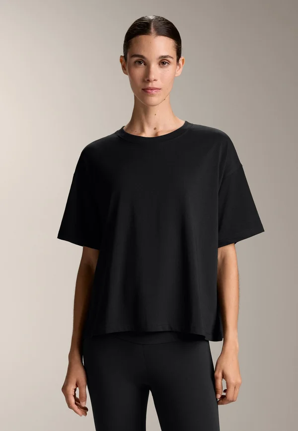 BOXY SHORT SLEEVED  - T-Shirt basic - black