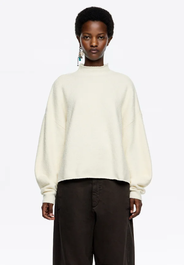 BOXY - Strickpullover - marfil