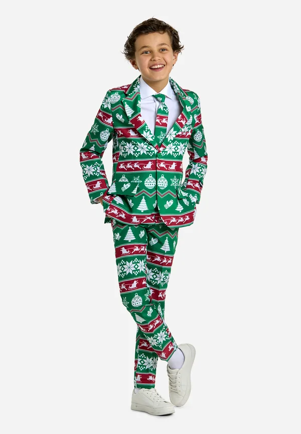 BOYS CHRISTMAS NORDIC SET - Kostüm - green