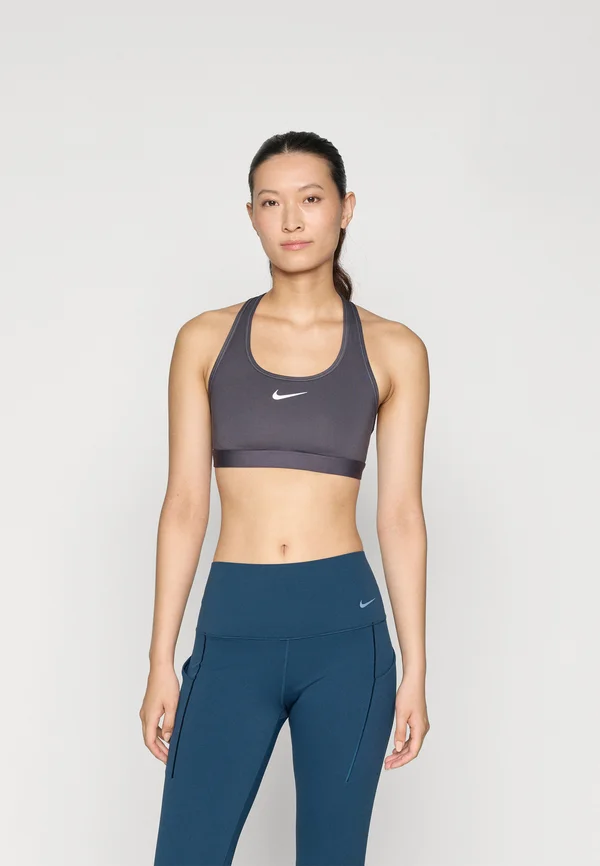 BRA - Sport-BH mit mittlerer Stützkraft - thunder grey/white