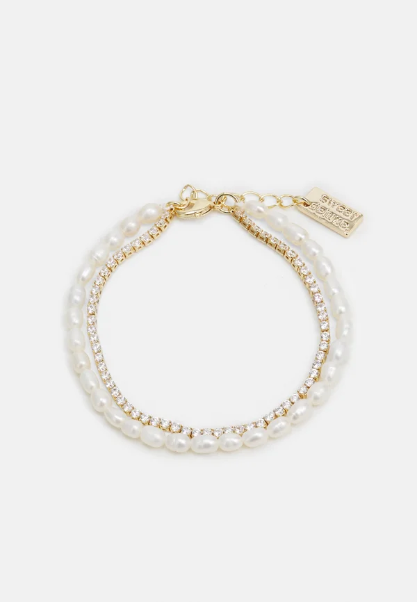 BRACELET ARVEN - Armband - gold-coloured/white