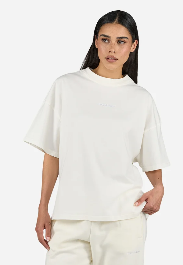BRACY - T-Shirt basic - washed unbleached white gum