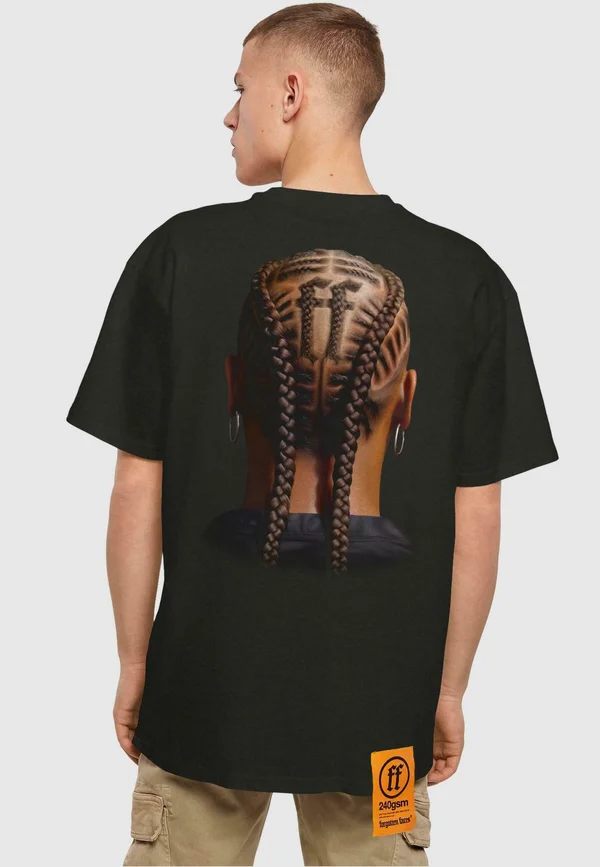 BRAIDS  - T-Shirt print - black