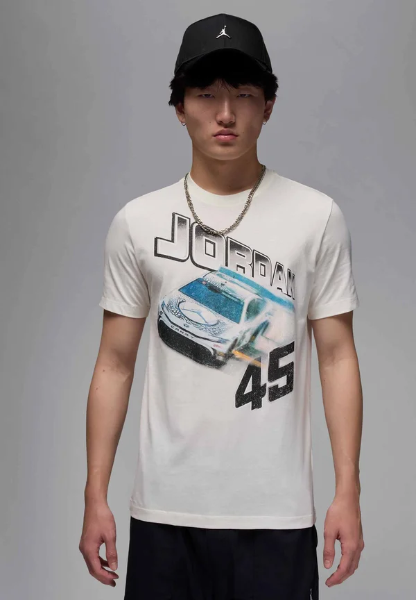 BRAND CAR CREW - T-Shirt print - sail off noir