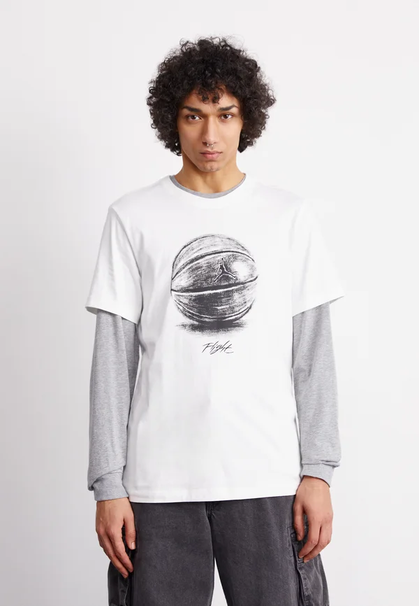 BRAND CREW - T-Shirt print - white/black