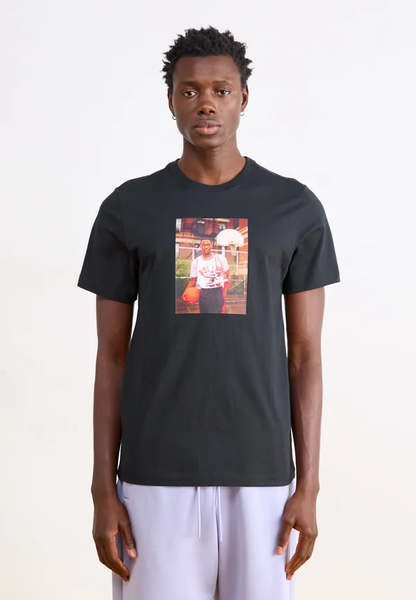 BRAND PHOTO CREW - T-Shirt print - black/white