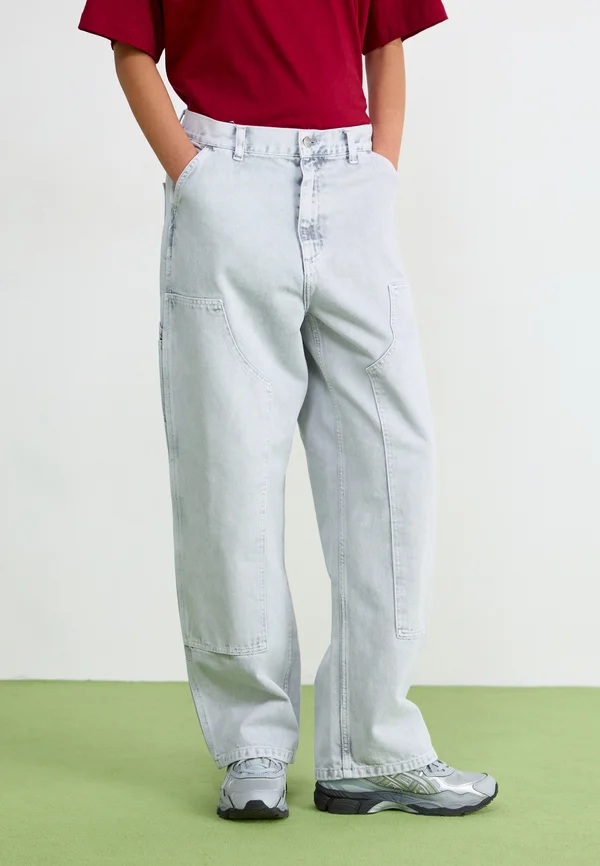 BRANDON DOUBLE KNEE PANT SMITHFIELD - Jeans Relaxed Fit - black chalk wash