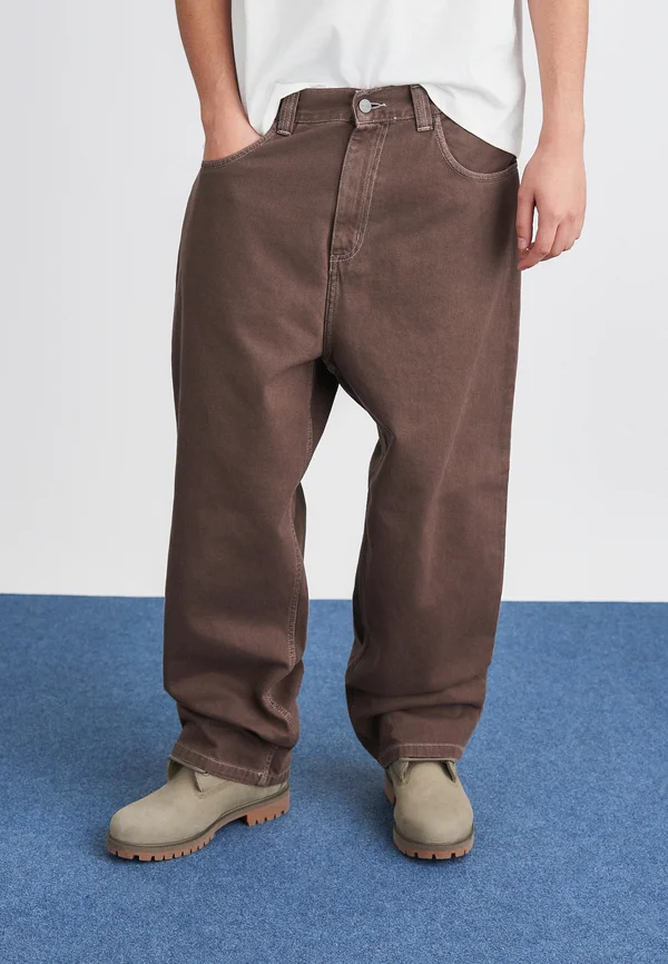 BRANDON PANT CLARK - Jeans Relaxed Fit - palisander  stone dyed