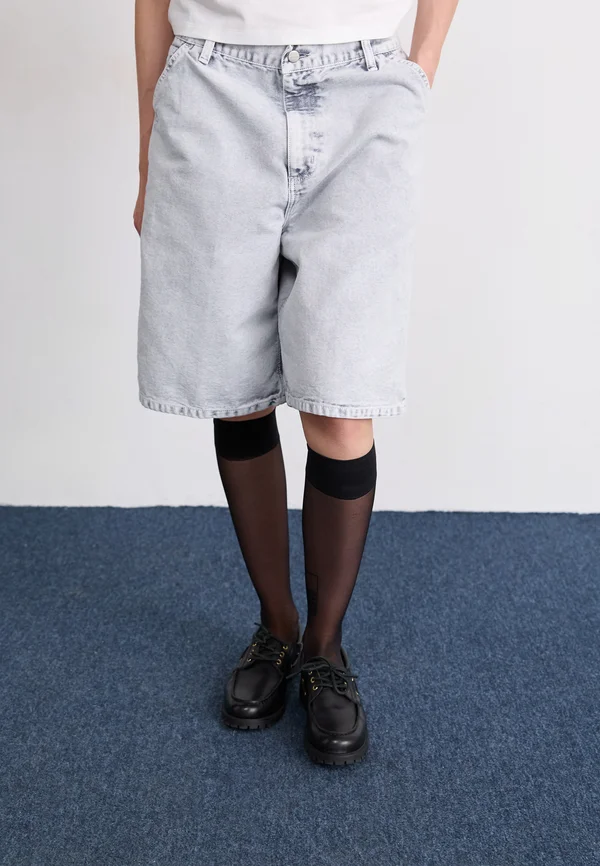 BRANDON SINGLE KNEE  - Shorts - black chalk wash