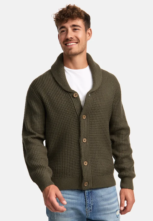 BRANDOX - Strickjacke - army