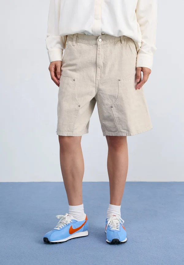 BRANFORD DOUBLE KNEE SULLIVAN - Shorts - natural rinsed