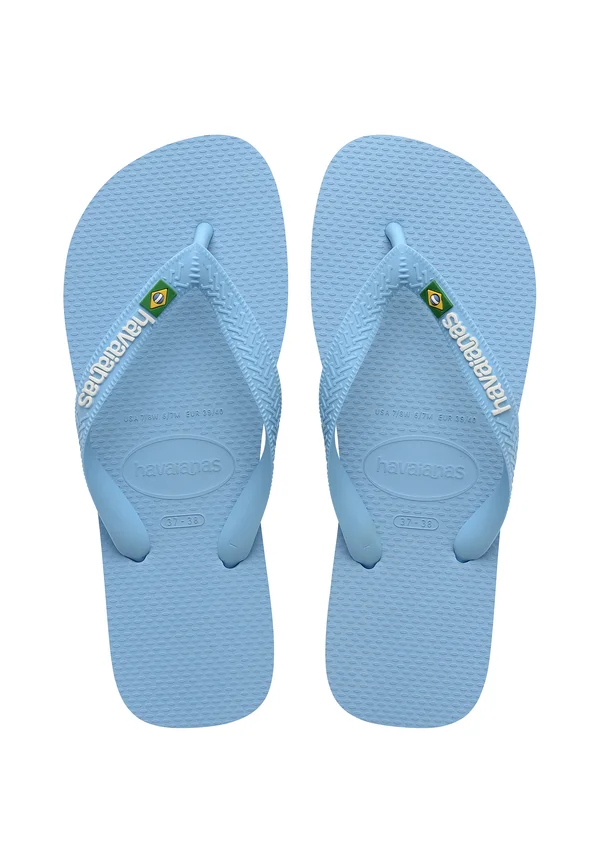 BRASIL LOGO BUTTERCREAM UNISEX - Zehentrenner - blue lavender/white