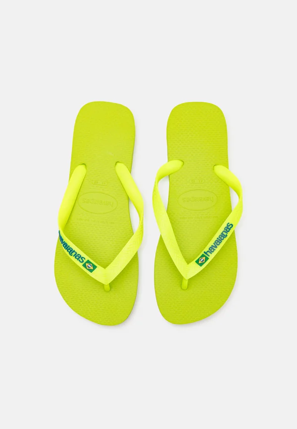 BRASIL LOGO UNISEX - Zehentrenner - lime green