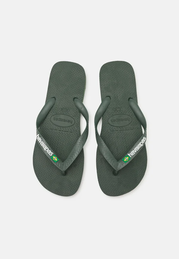 BRASIL LOGO UNISEX - Zehentrenner - olive green
