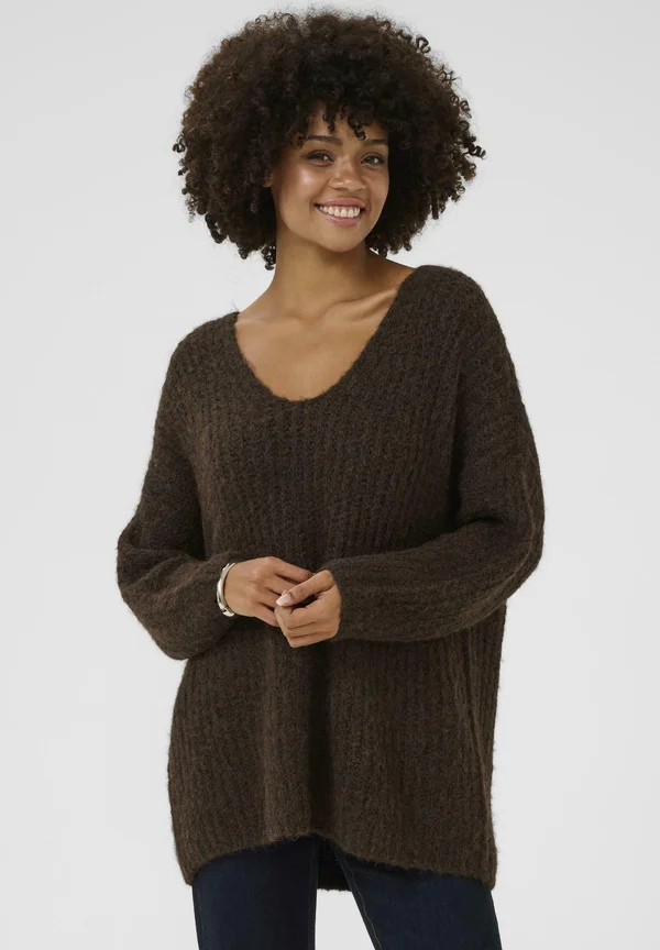 BRAVA  - Strickpullover - coffee bean melange
