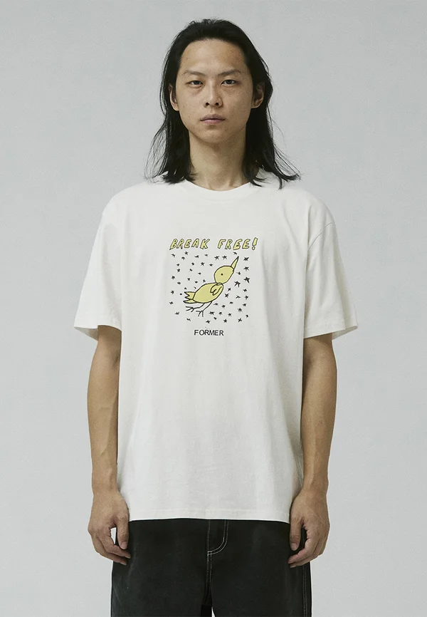 BREAK FREE - T-Shirt print - bone