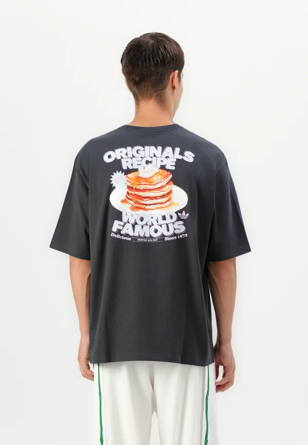 BREAKFAST TEE UNISEX - T-Shirt print - anthracite