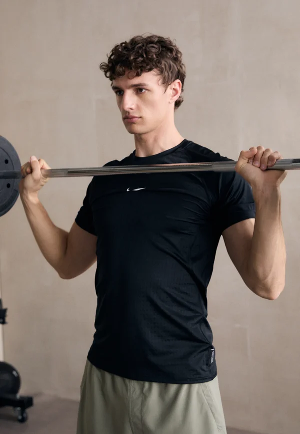 BREATHE SLIM - Sport T-Shirt - black/white